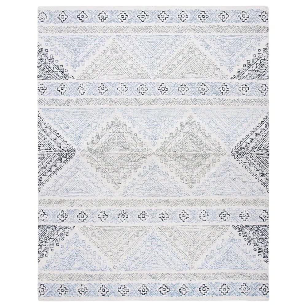 Safavieh Micro-Loop 8' x 10' Ivory and Grey Area Rug