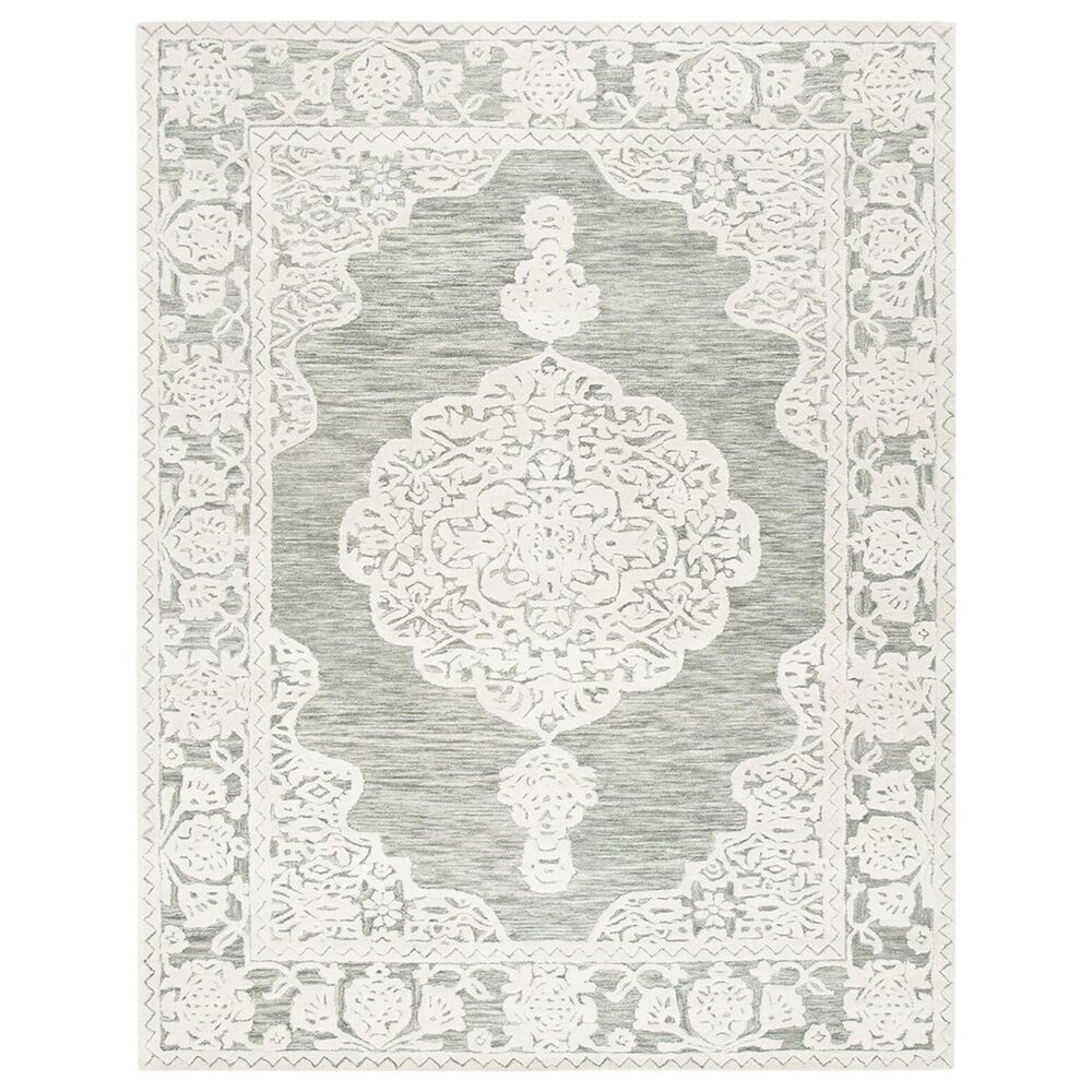 Safavieh Micro-Loop MLP275F 8' x 10' Gray and Ivory Area Rug