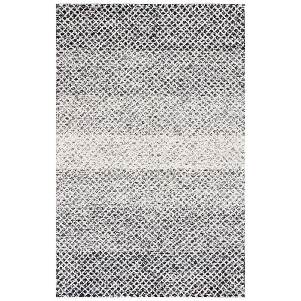 Safavieh Micro-Loop 4' x 6' Black and Ivory Area Rug