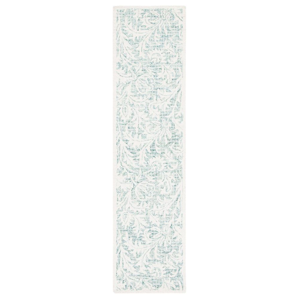 Safavieh Micro-Loop MLP379F 2'3" x 9' Gray and Ivory Runner