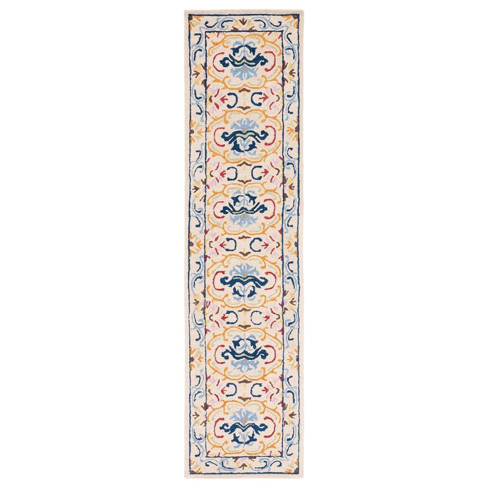 Safavieh Micro-Loop 2'3" x 9' Beige and Blue Runner