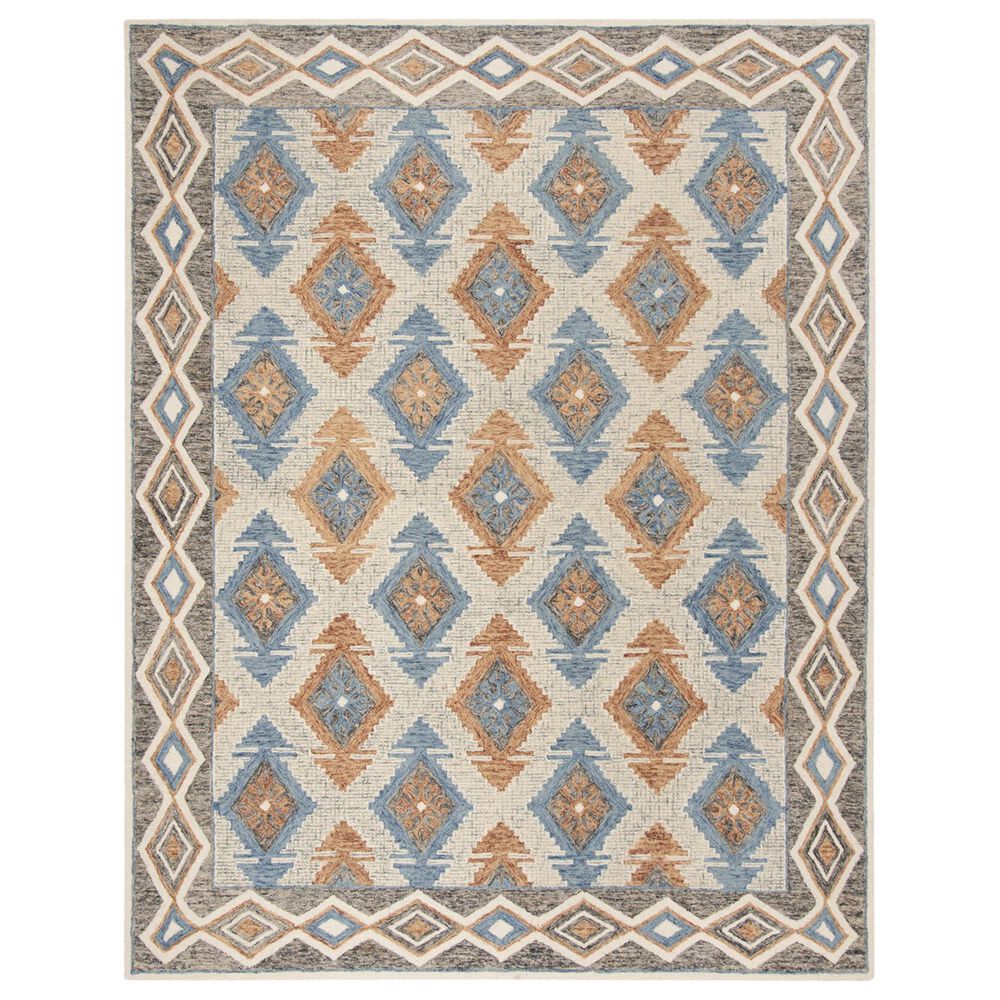Safavieh Micro-Loop Southwestern 8' x 10' Blue and Beige Area Rug