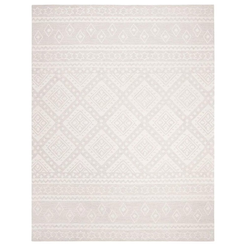 Safavieh Micro-Loop Southwestern 8' x 10' Gray and Ivory Area Rug