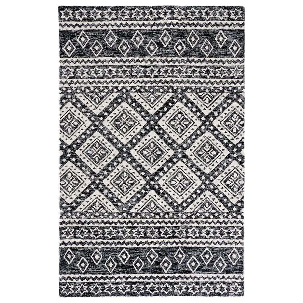 Safavieh Micro-Loop 5' x 8' Black and Gray Area Rug
