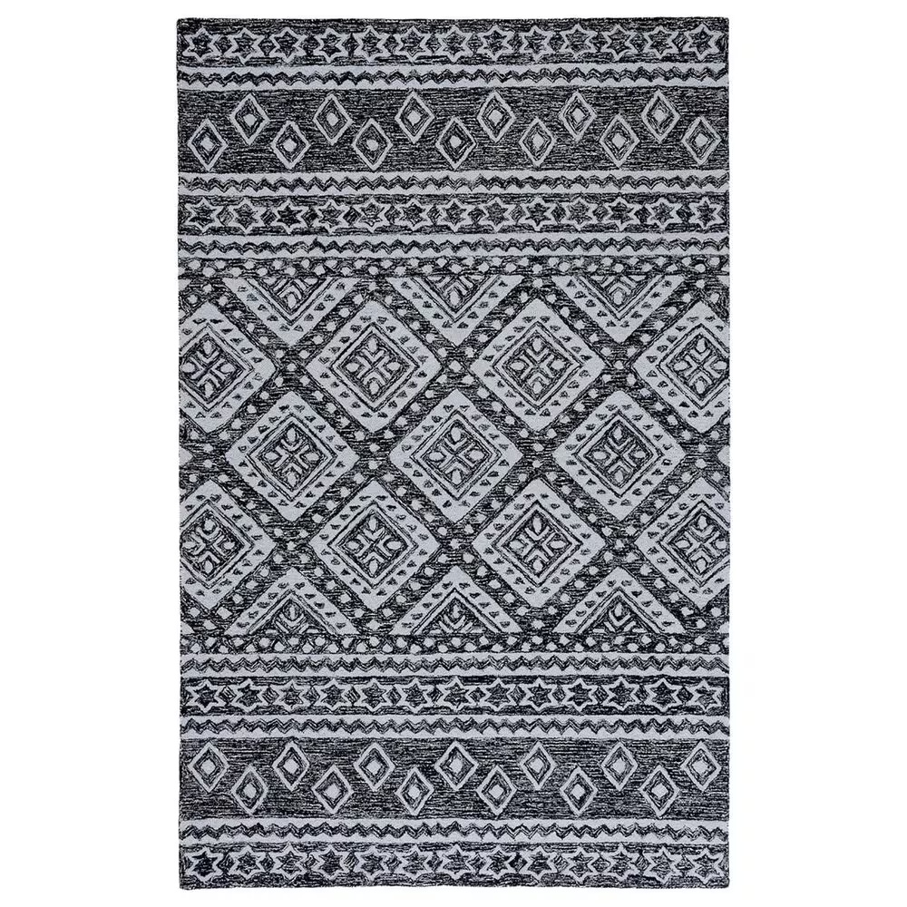 Safavieh Micro-Loop Southwestern 8' x 10' Black and Ivory Area Rug