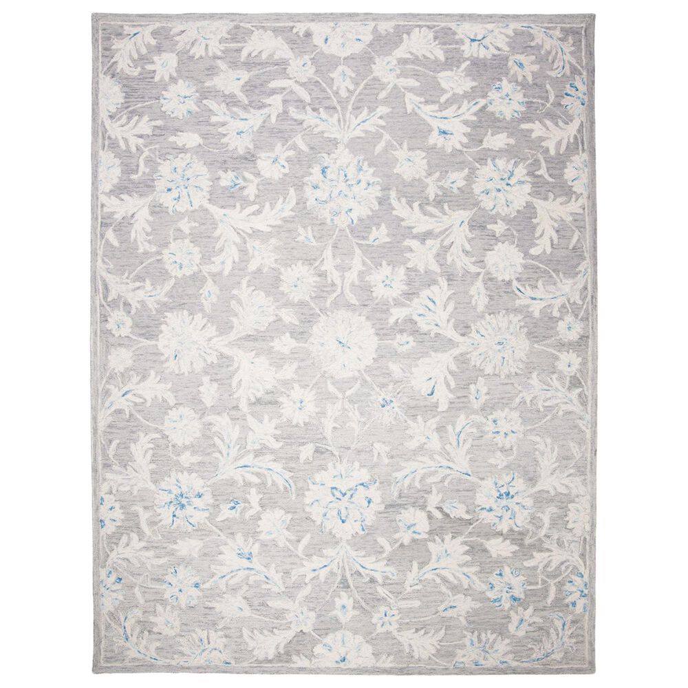 Safavieh Micro-Loop Floral 11' x 15' Grey and Ivory Area Rug