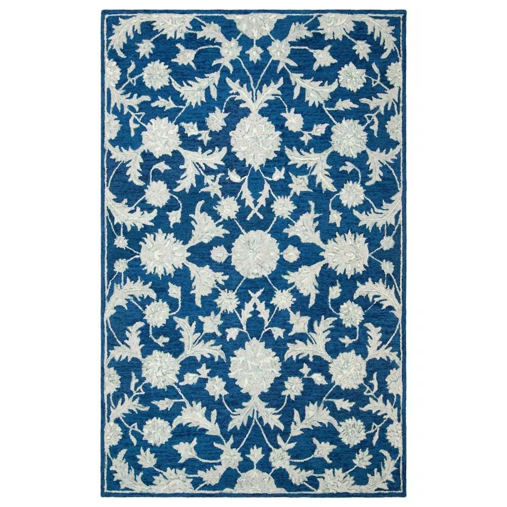 Safavieh Micro-Loop 4' x 6' Navy and Grey Area Rug