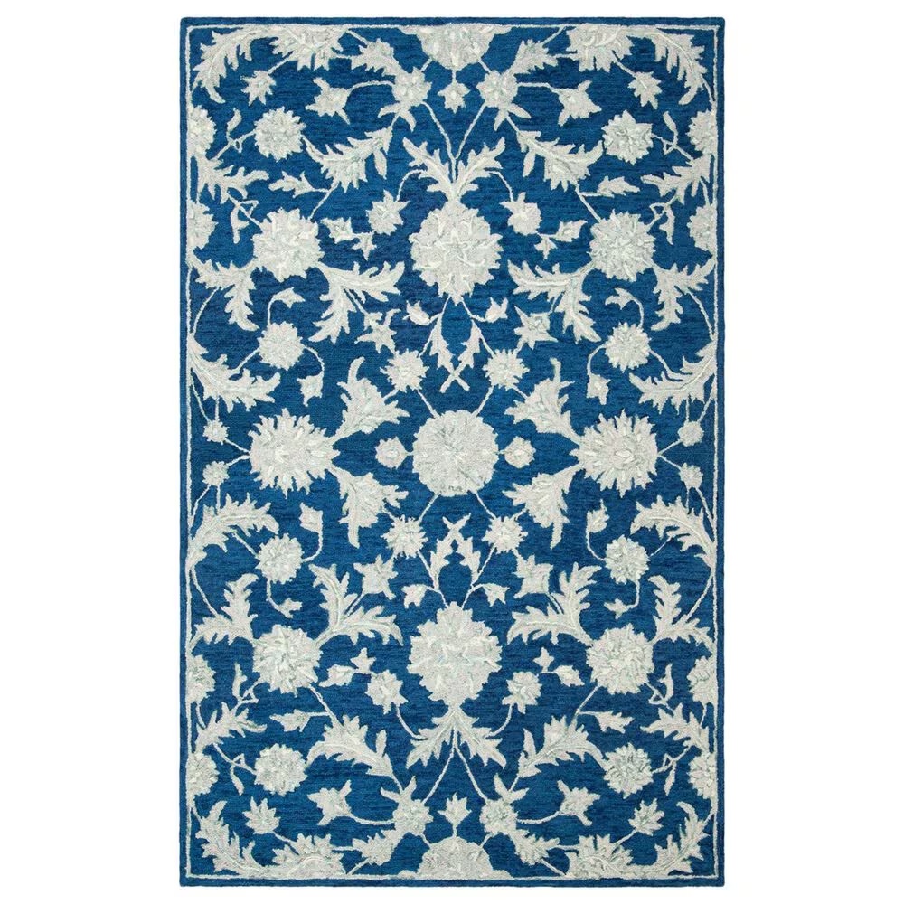 Safavieh Micro-Loop 5' x 8' Navy and Grey Area Rug
