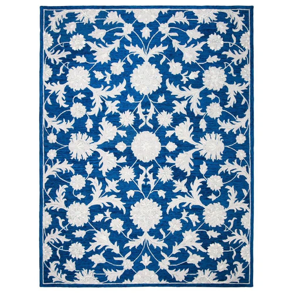 Safavieh Micro-Loop 8' x 10' Navy and Grey Area Rug