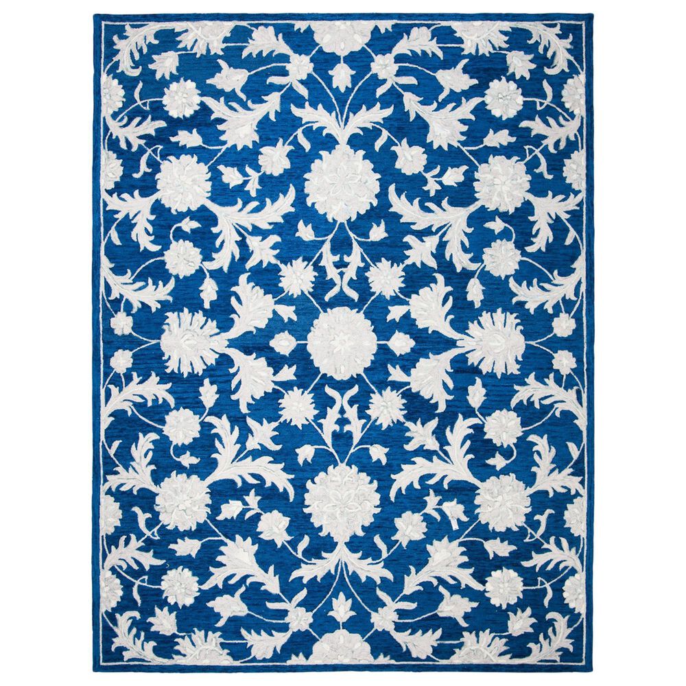 Safavieh Micro-Loop 9' x 12' Navy and Grey Area Rug