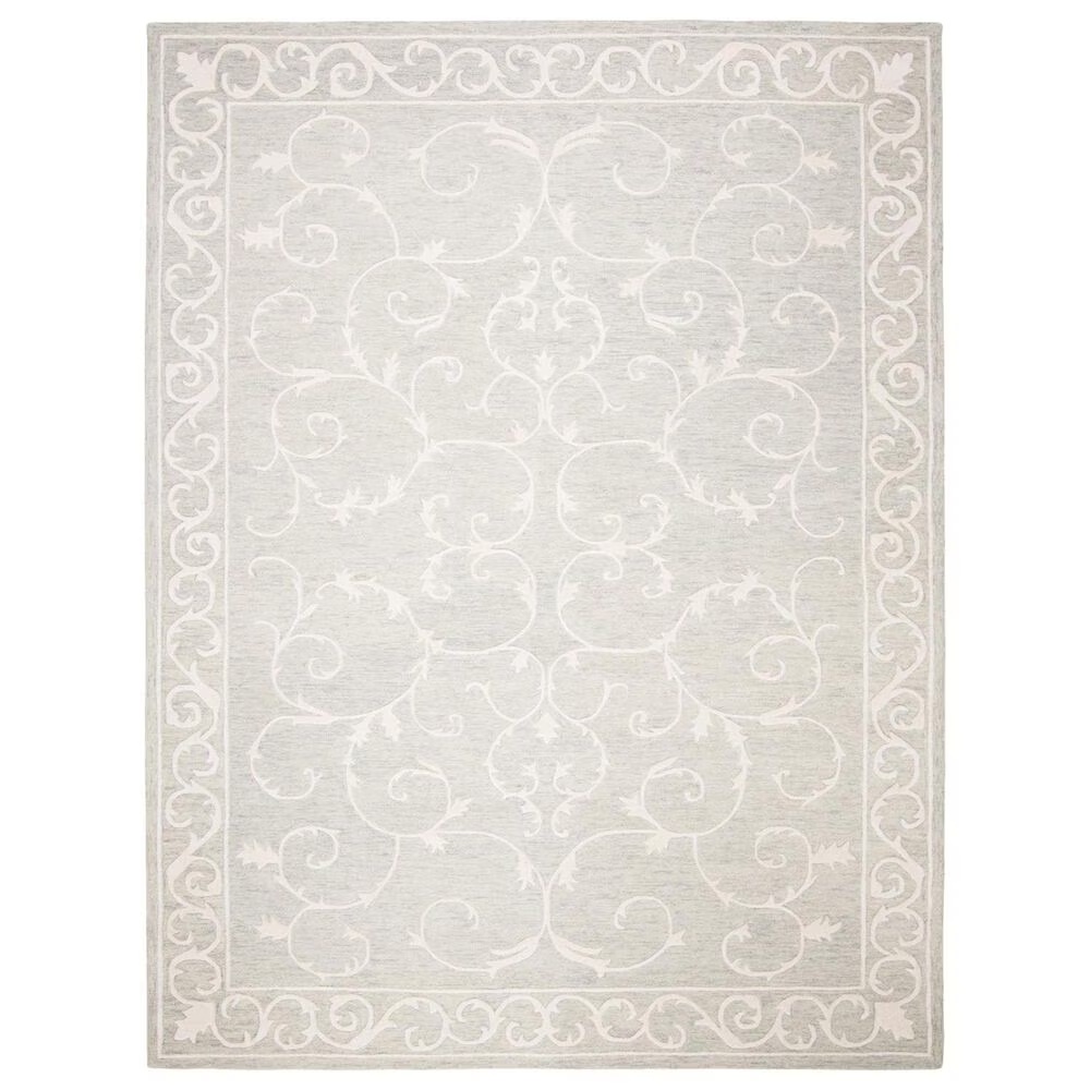 Safavieh Micro-Loop MLP507F 10' x 14' Light Grey and Ivory Area Rug