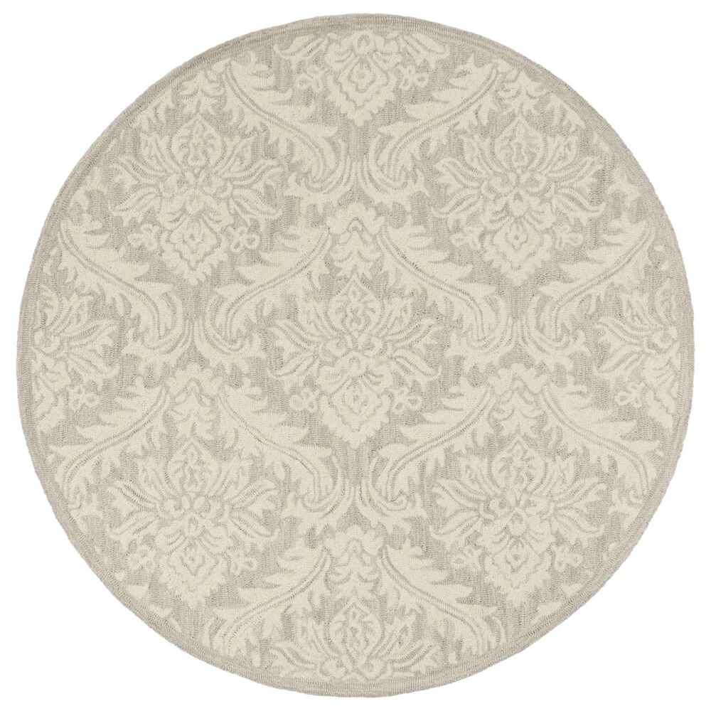 Safavieh Micro-Loop 5' Round Silver Area Rug