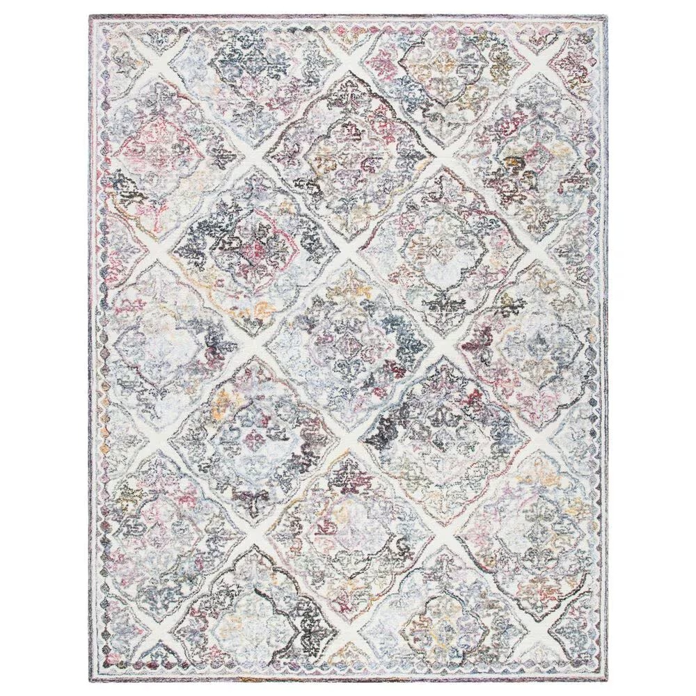 Safavieh Micro-Loop Oriental 8' x 10' Grey and Ivory Area Rug