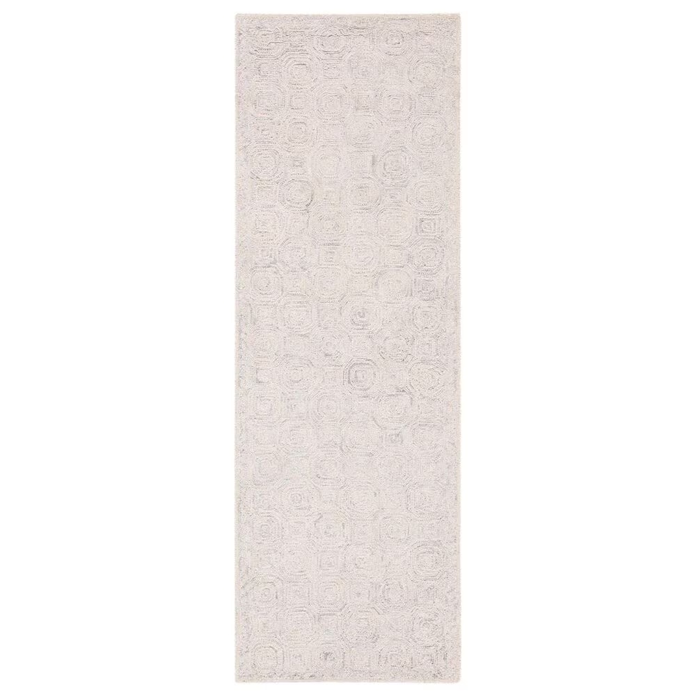 Safavieh Micro-Loop 2'3" x 7' Silver and Grey Runner