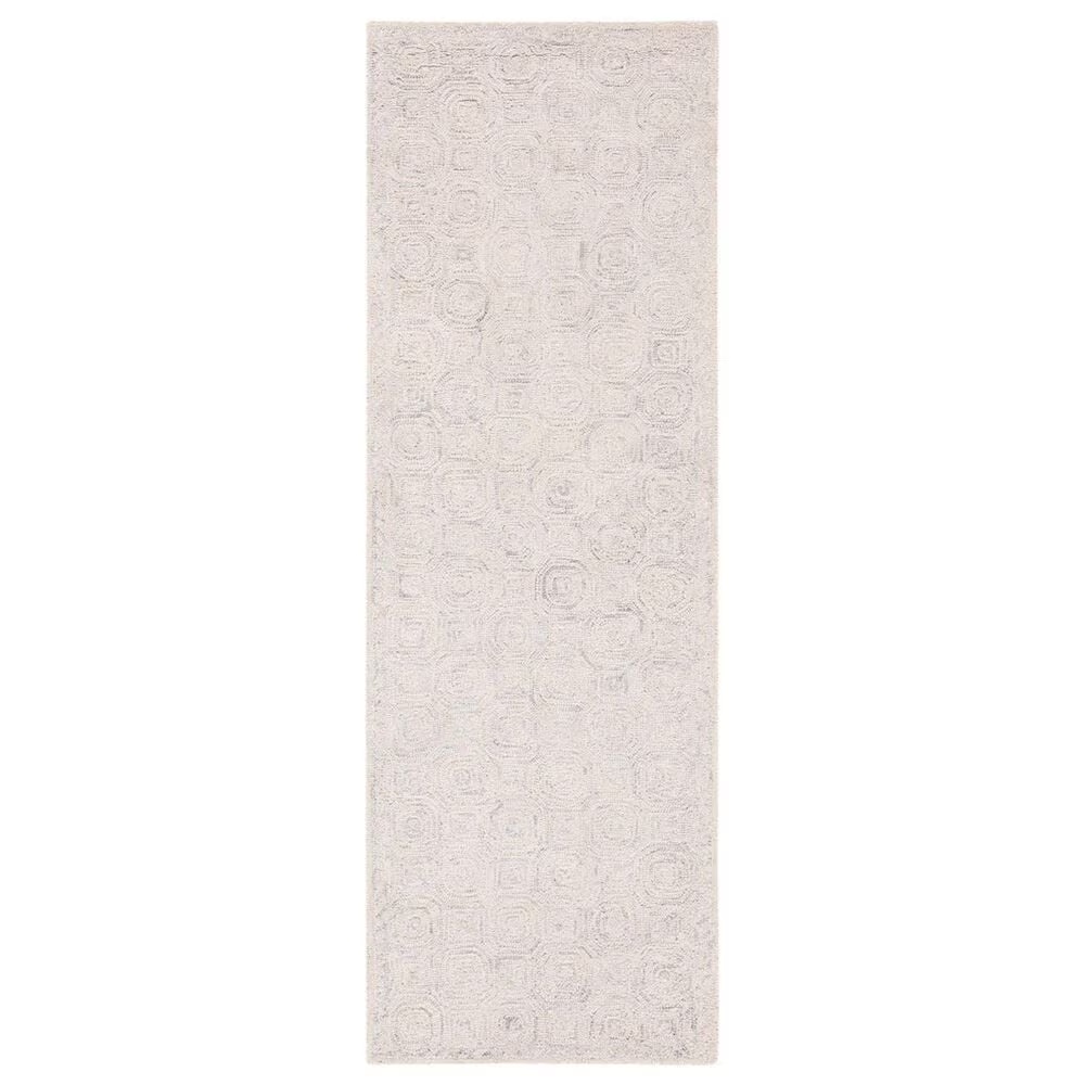 Safavieh Micro-Loop 2'3" x 8' Silver and Grey Runner