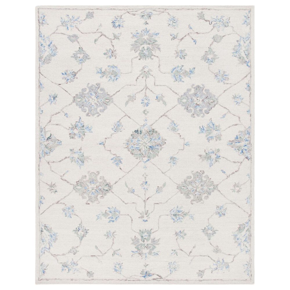 Safavieh Micro-Loop Oriental 9' x 12' Ivory and Grey Area Rug