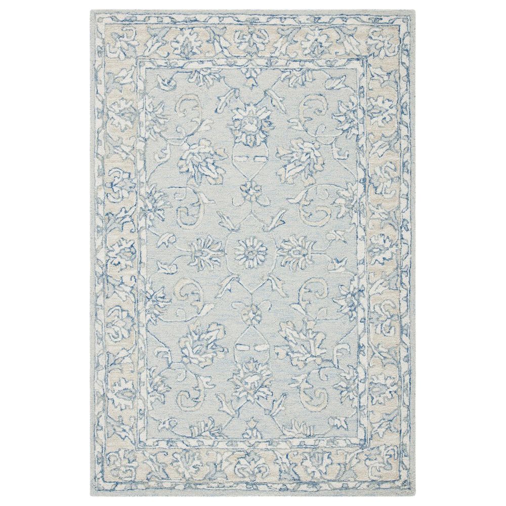 Safavieh Micro-Loop 3' x 5' Blue and Beige Area Rug