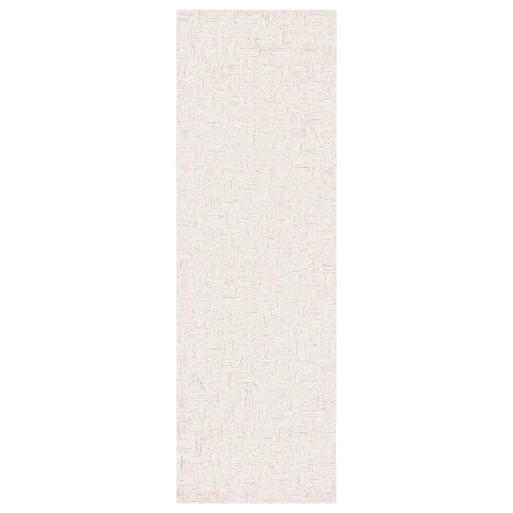 Safavieh Micro-Loop 2'3" x 7' Light Grey and Ivory Runner