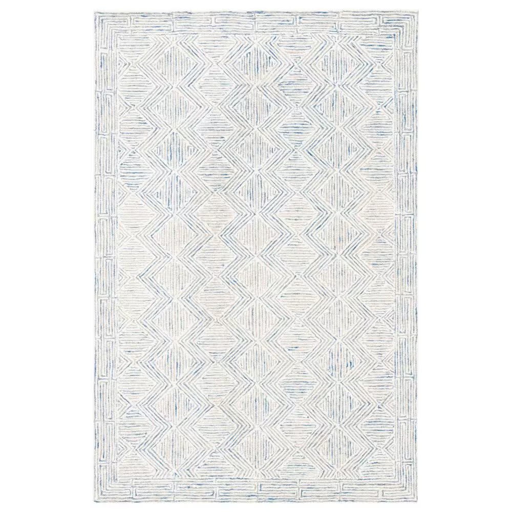 Safavieh Micro-Loop MLP538M 3' x 5' Blue and Ivory Area Rug