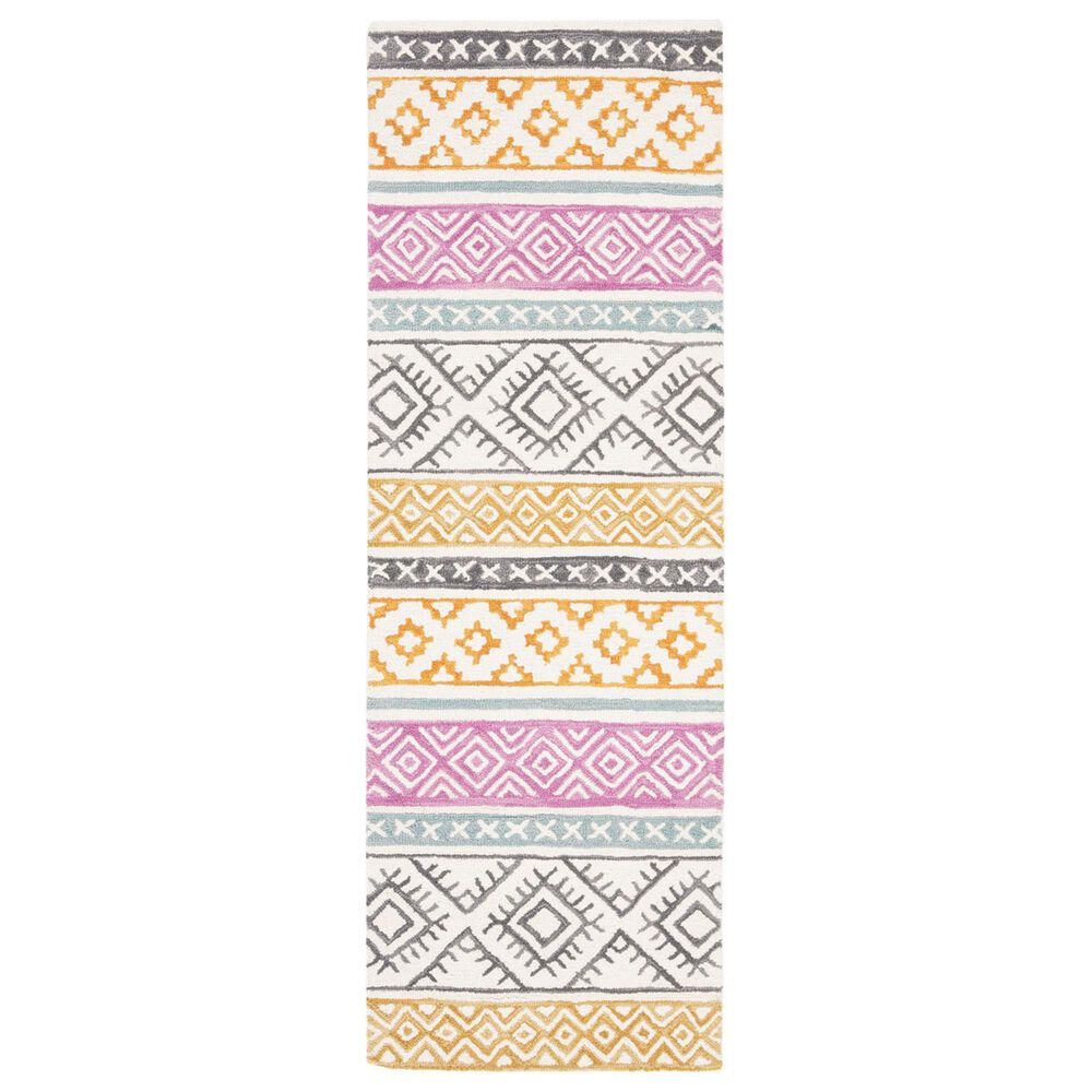 Safavieh Micro-Loop 2'3" x 7' Ivory and Rust Runner