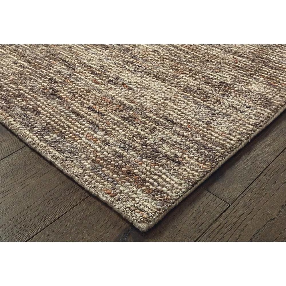 Oriental Weavers Lucent 45907 6' x 9' Taupe and Pink Area Rug