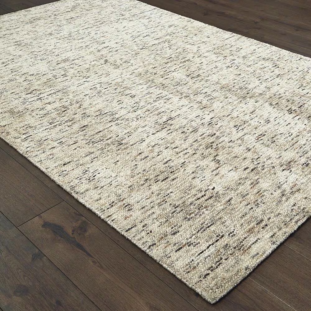 Oriental Weavers Lucent 45908 8' x 10' Ivory and Sand Area Rug