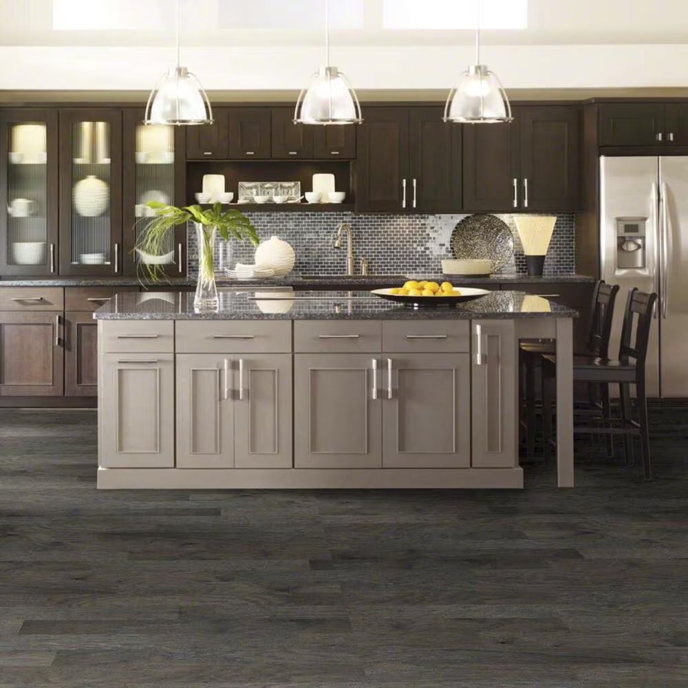 Shaw Fremont Slate Hickory Hand Scraped Hardwood