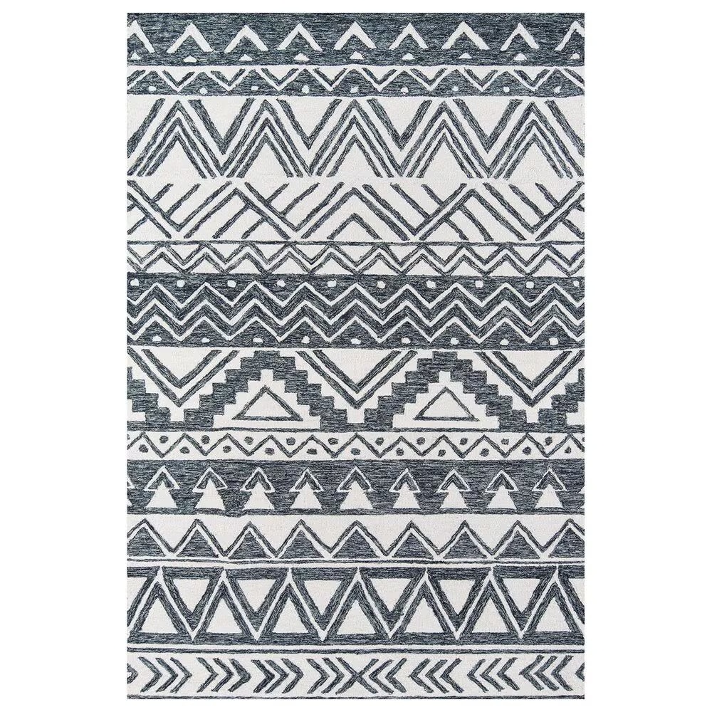 Momeni Mallorca 9' x 12' Charcoal Area Rug