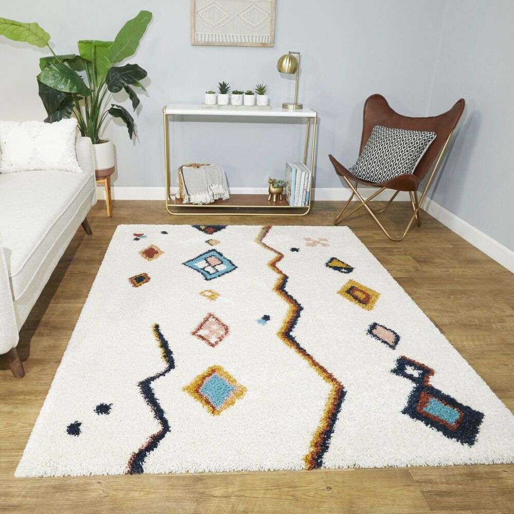 Balta Rugs Backstedt 7'10" x 10' White Area Rug
