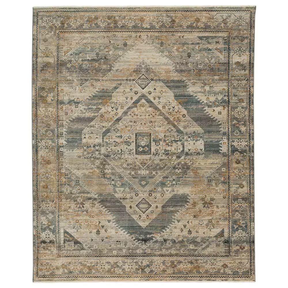 Karastan Echo Gamin 10' x 14' Grey Area Rug
