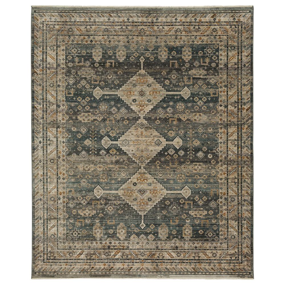Karastan Echo Milo 6'7" x 9'6" Grey Area Rug