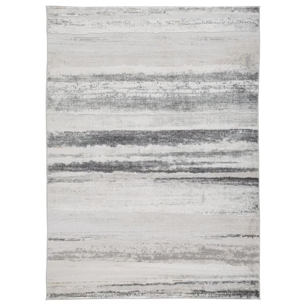 Ashley Abanett 5'3" x 7'3" Gray and Black Area Rug