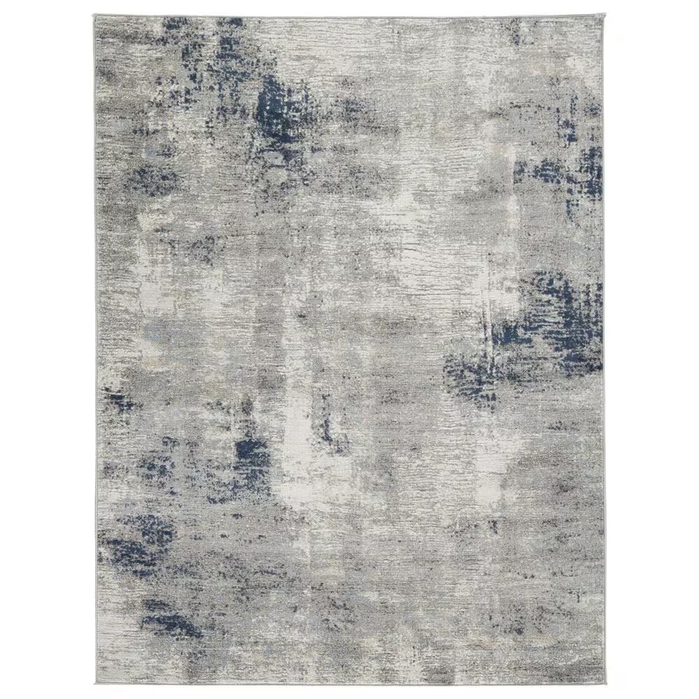 Ashley Wrenstow 7'10" x 10'3" Gray, Blue and Brown Area Rug