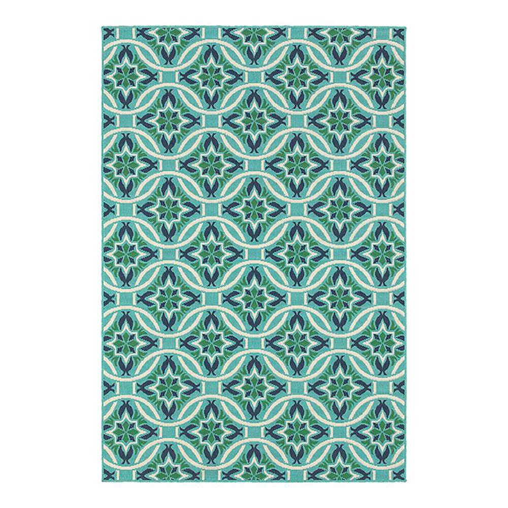 Oriental Weavers Meridian 5868L 3'7" x 5'6" Blue Area Rug