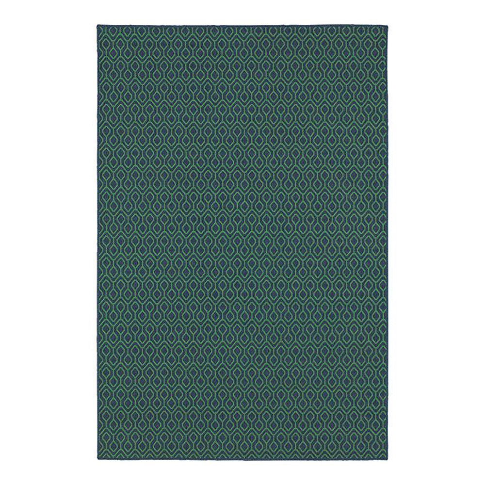 Oriental Weavers Meridian 1634Q 6'7" x 9'6" Navy Area Rug
