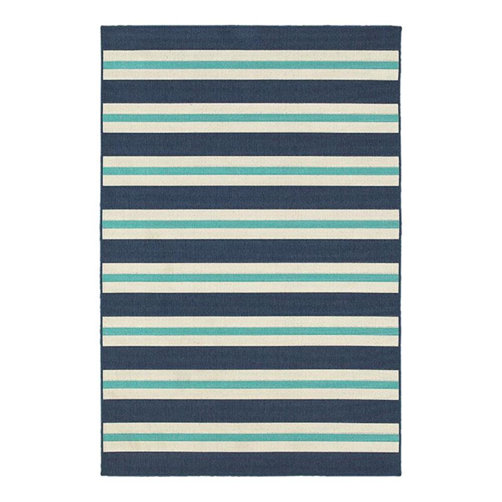 Oriental Weavers Meridian 5701B 6'7" x 9'6" Blue Area Rug