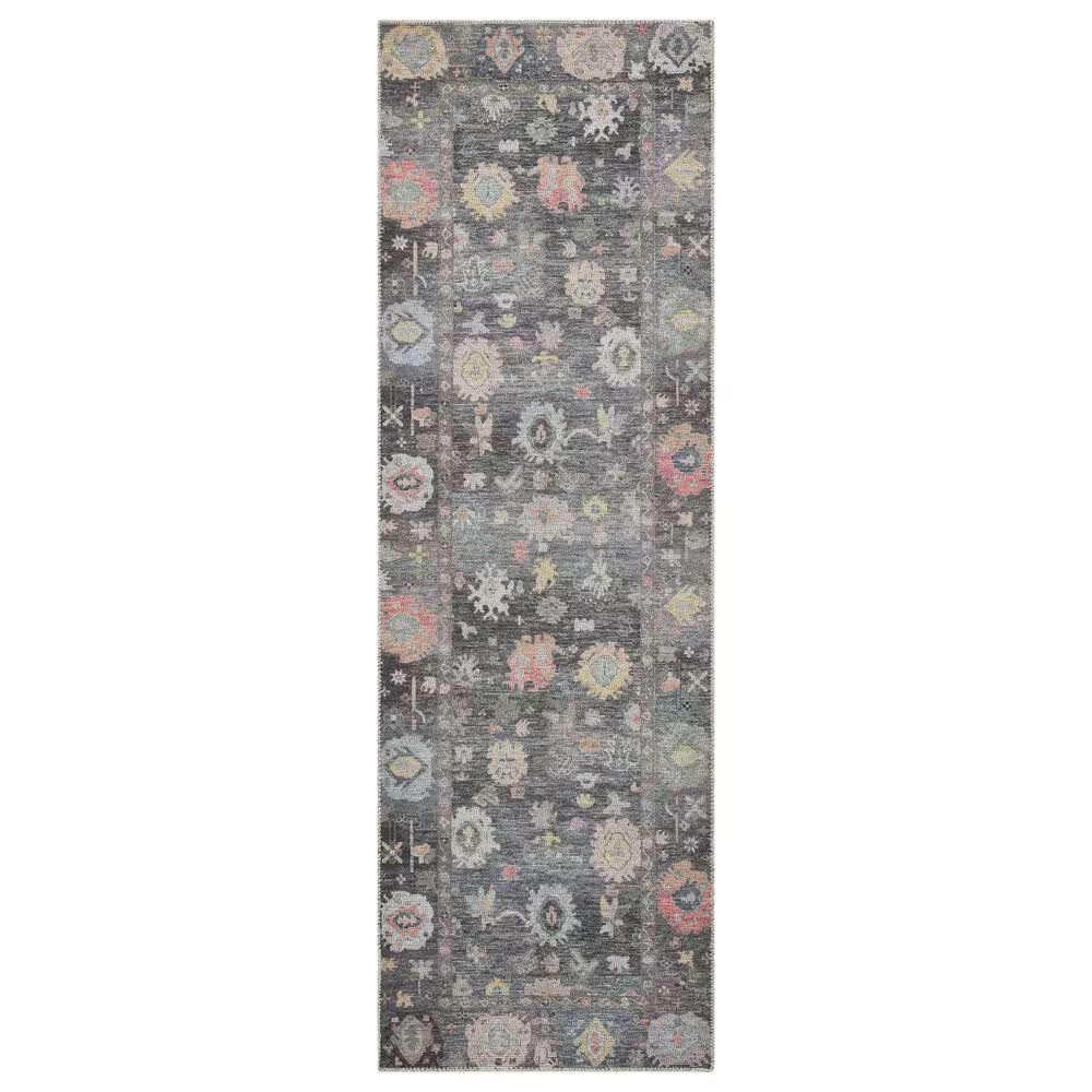 Loloi II Elysium 2' x 5' Charcoal and Multicolor Runner