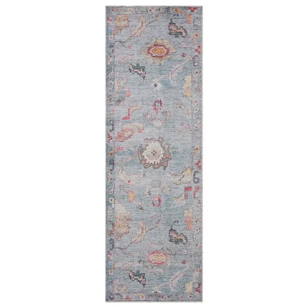 Loloi II Elysium 2'6" x 7'6" Denim and Multicolor Runner