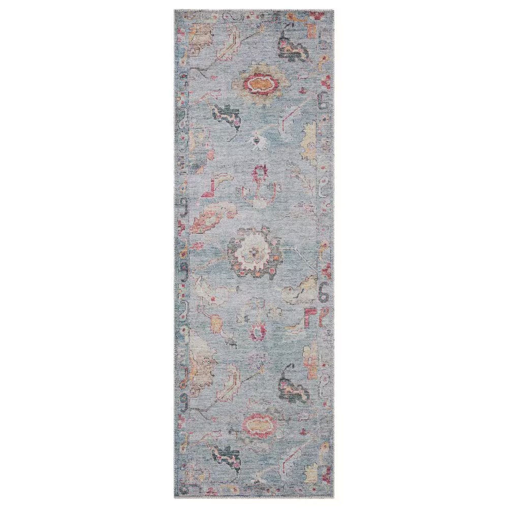 Loloi II Elysium 2'6" x 9'6" Denim and Multicolor Runner