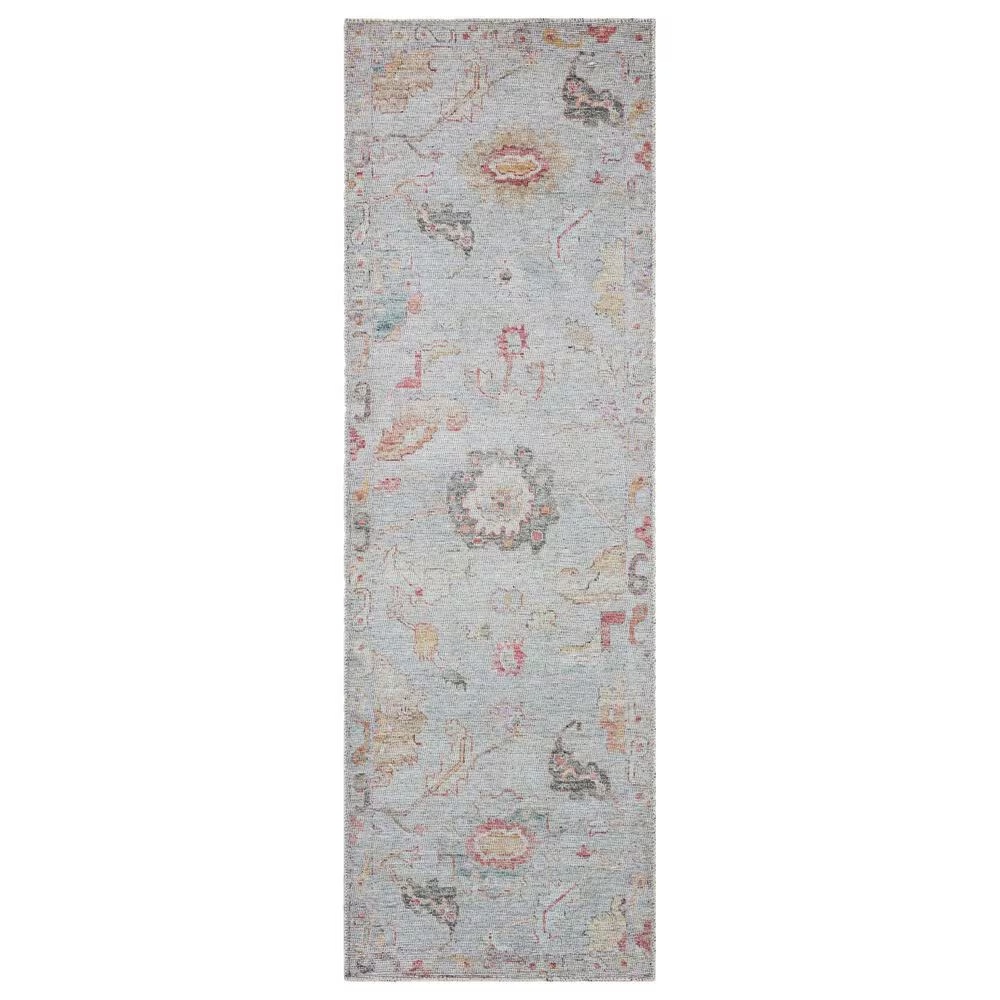 Loloi II Elysium 2'6" x 12' Silver and Multicolor Runner