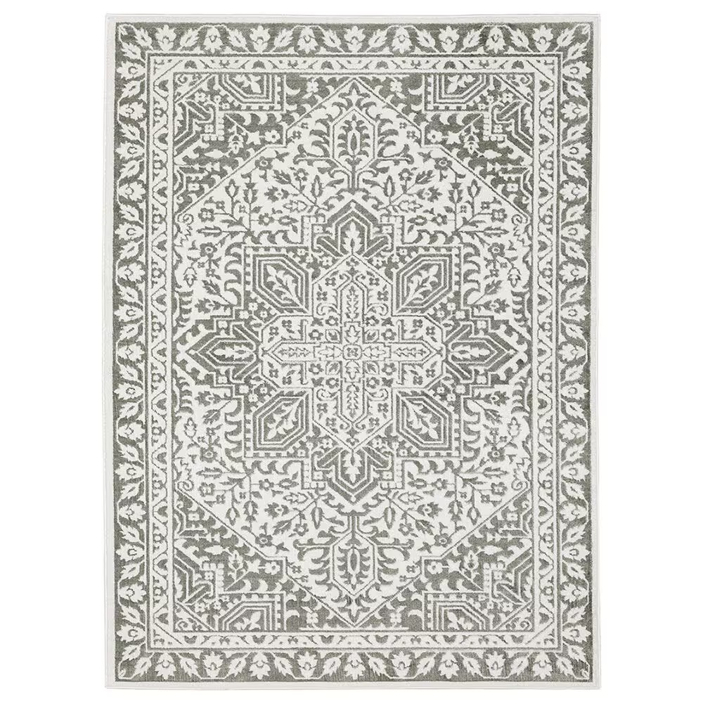 Oriental Weavers Montecito Medallion 2'3" x 7'6" Gray Runner