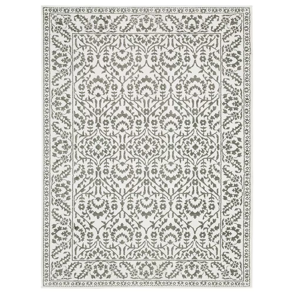 Oriental Weavers Montecito Floral 2'3" x 7'6" Gray Runner