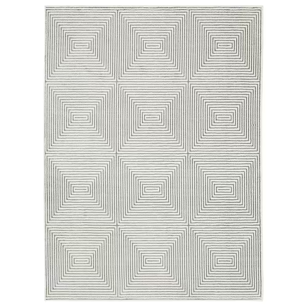 Oriental Weavers Montecito Illusion 5'3" x 7'6" Gray Area Rug
