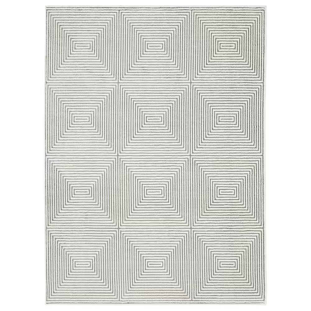 Oriental Weavers Montecito Illusion 6'7" x 9'6" Gray Area Rug