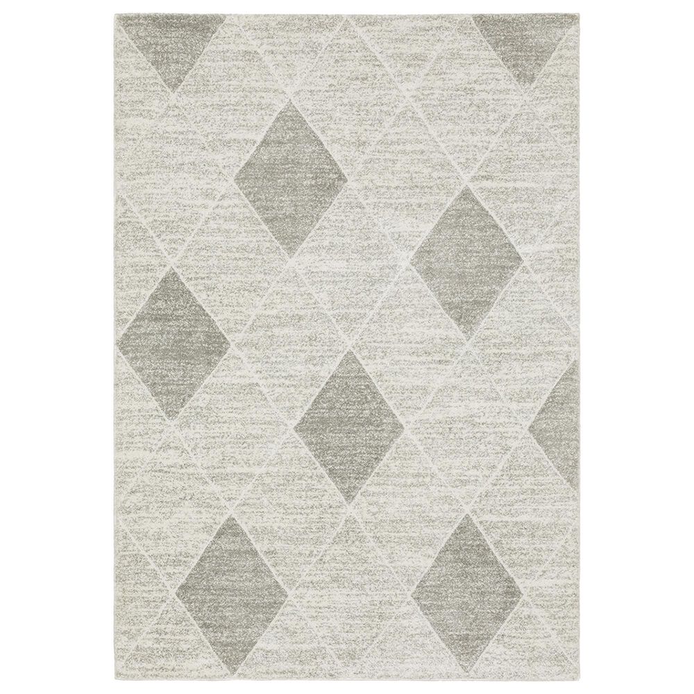Oriental Weavers Cambria Lattice 5'3" x 7'6" Grey Area Rug