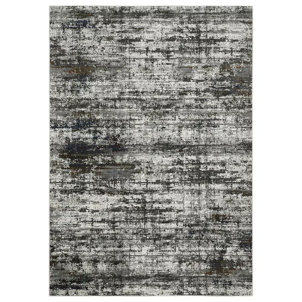 Oriental Weavers Gemini Cryptic 2'3" x 7'6" Charcoal Runner