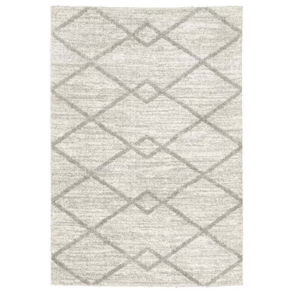 Oriental Weavers Verona Geometric 6'7" x 9'6" Ivory Area Rug