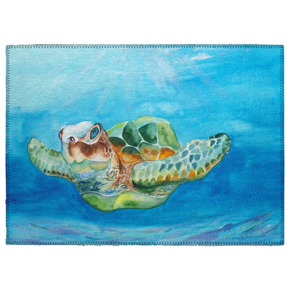 Dalyn Rug Company Harbor Animal Print 1'8" x 2'6" Ocean Indoor/Outdoor Area Rug