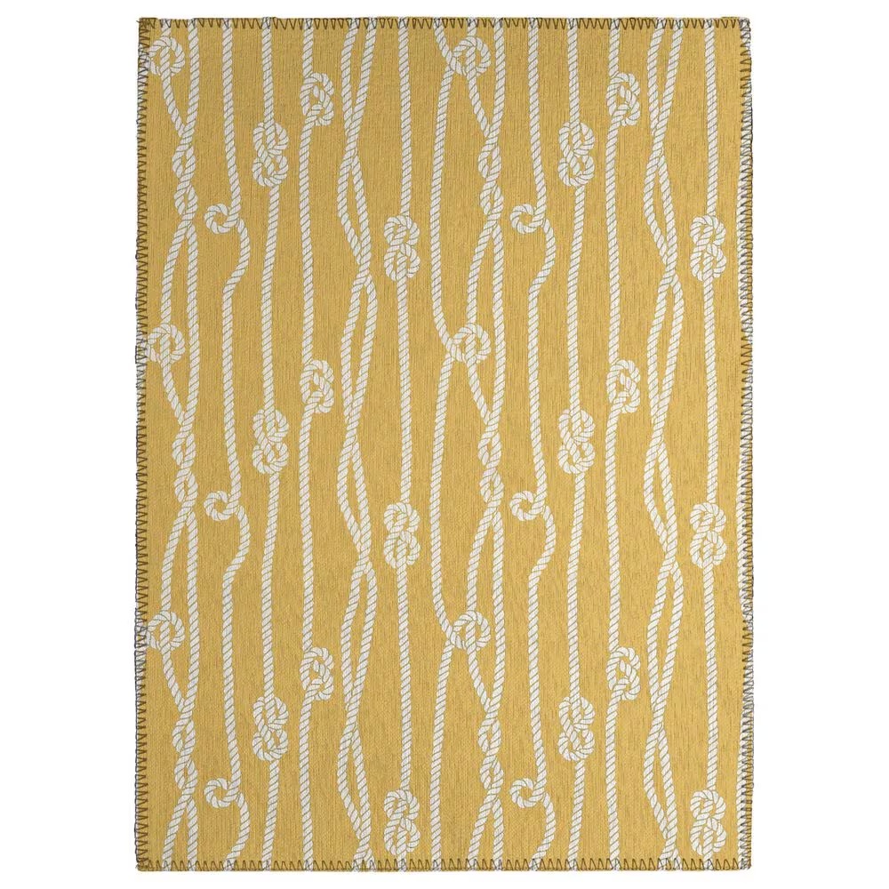 Dalyn Rug Company Harbor 1'8" x 2'6" Gold Indoor/Outdoor Area Rug
