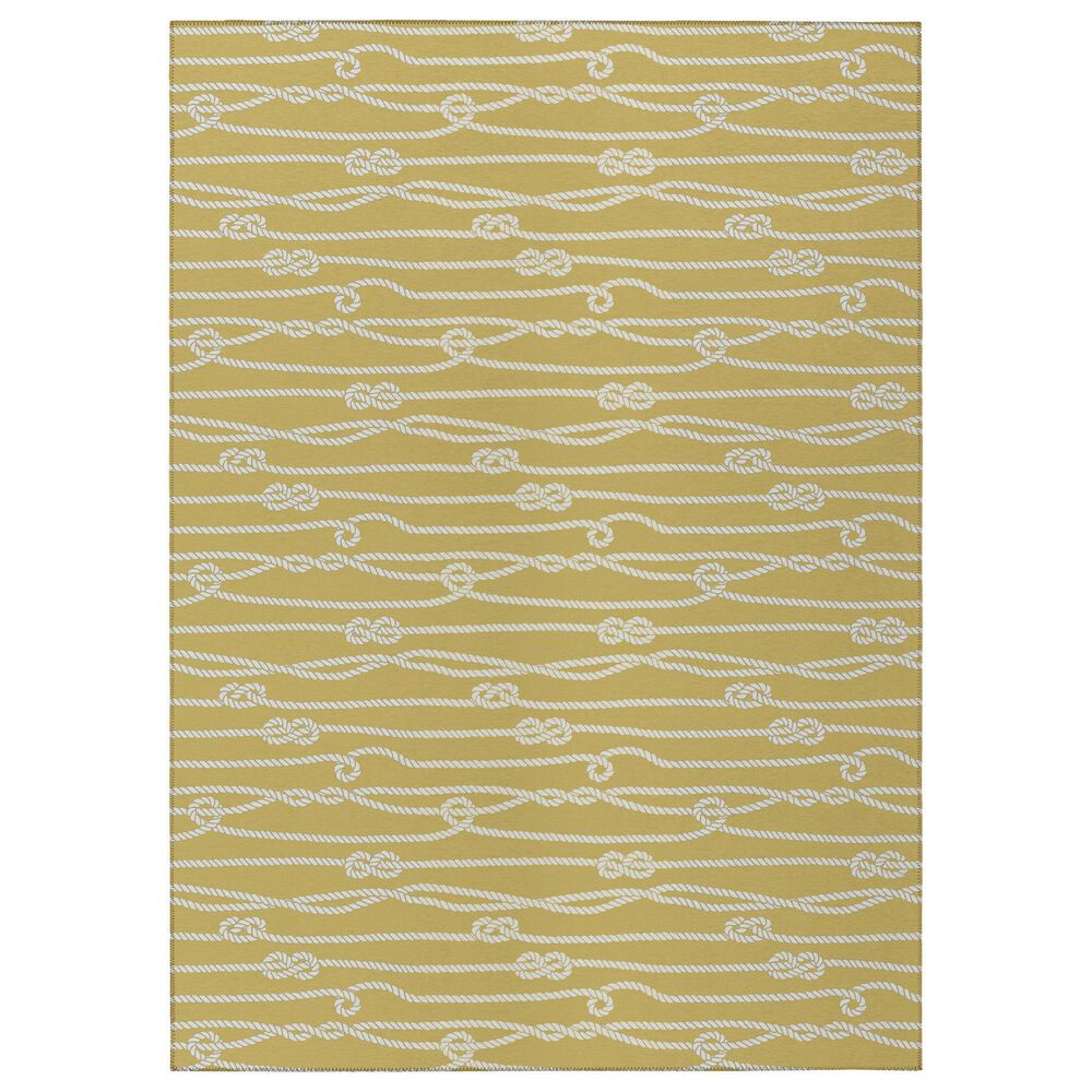Dalyn Rug Company Harbor 2'3" x 7'6" Gold Indoor/Outdoor Runner